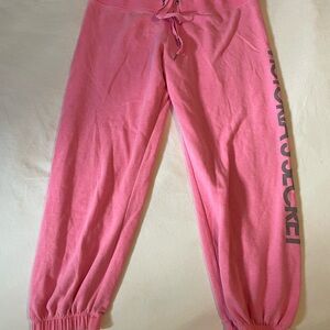 Victoria's Secret Pink cropped sweats with Logo Detail